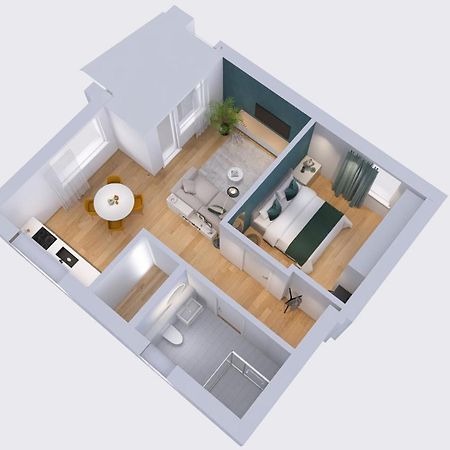 Apartmenthaus Am Kaiser-Wilhelm-Park Detmold Eksteriør billede